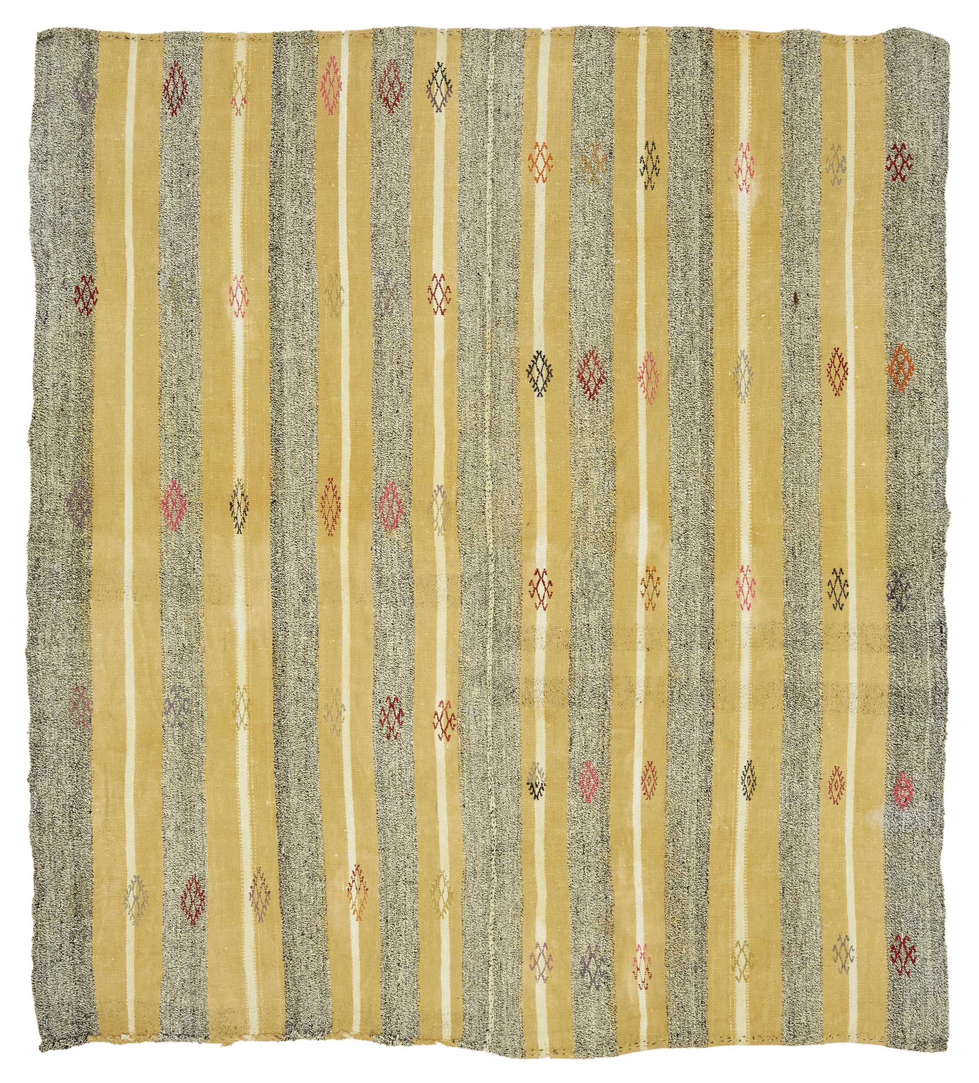 7x7 Authentic Turkish Goat Hair Kilim - 47251