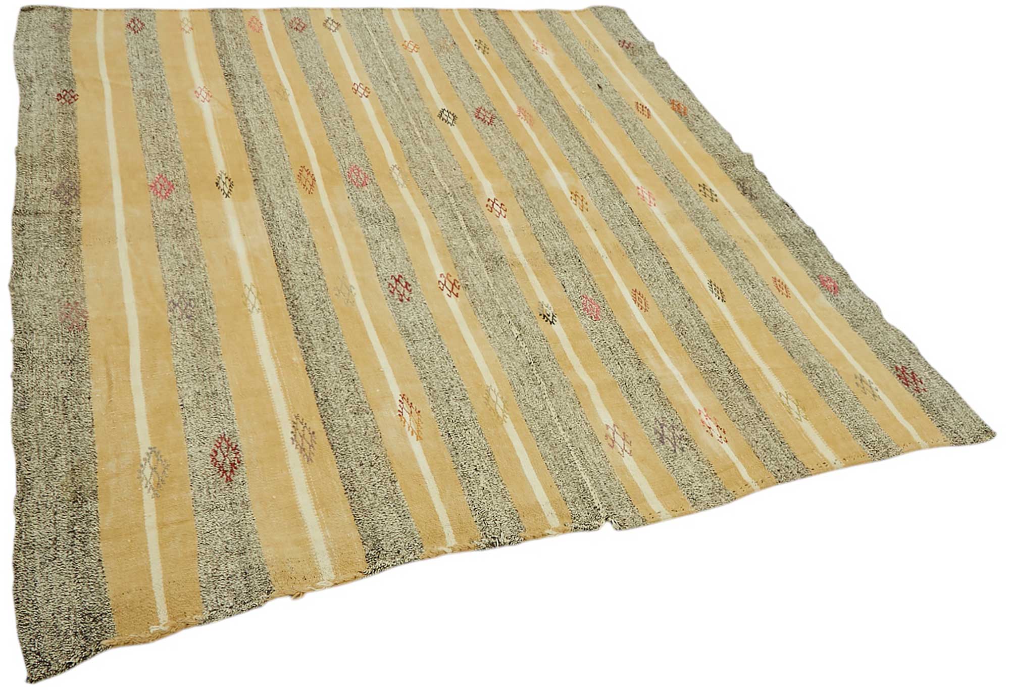 7x7 Authentic Turkish Goat Hair Kilim - 47251