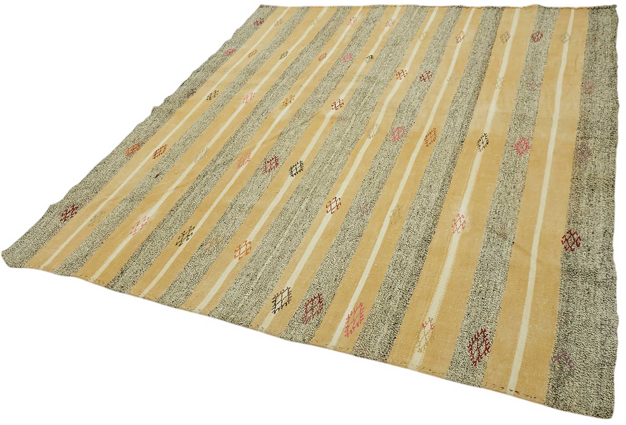 7x7 Authentic Turkish Goat Hair Kilim - 47251