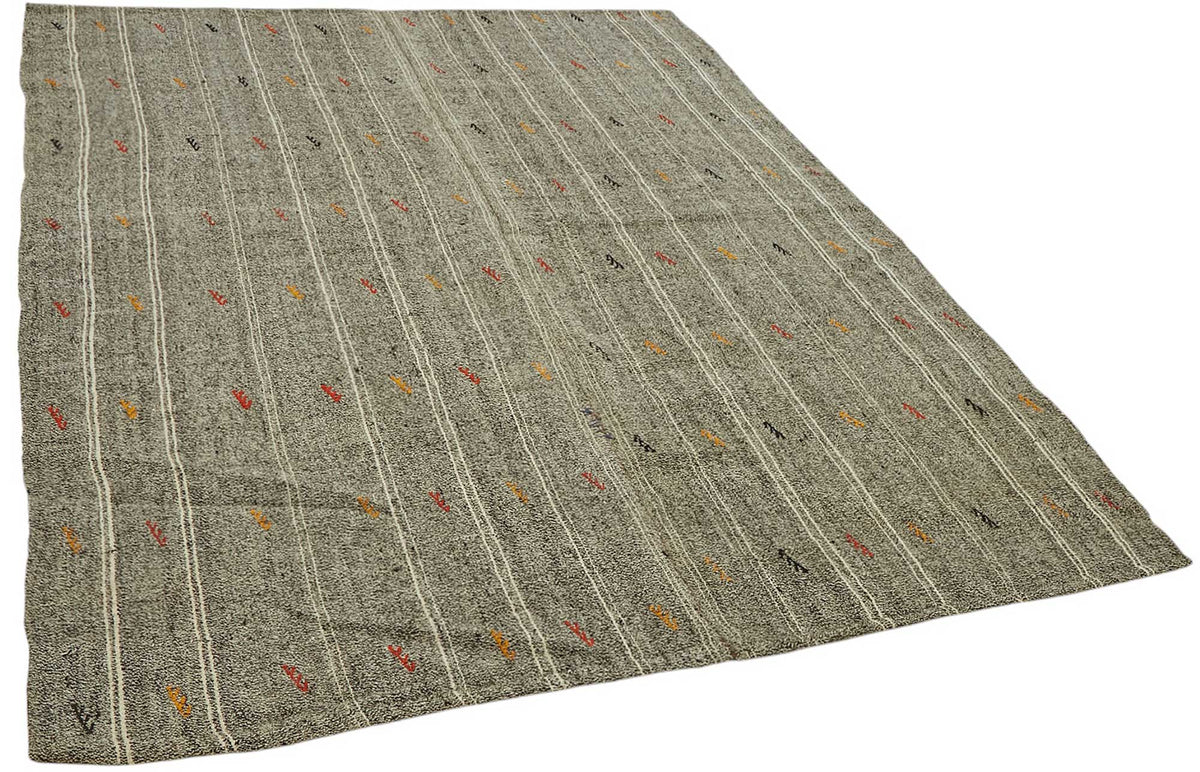 6x8 Authentic Turkish Goat Hair Kilim - 47252