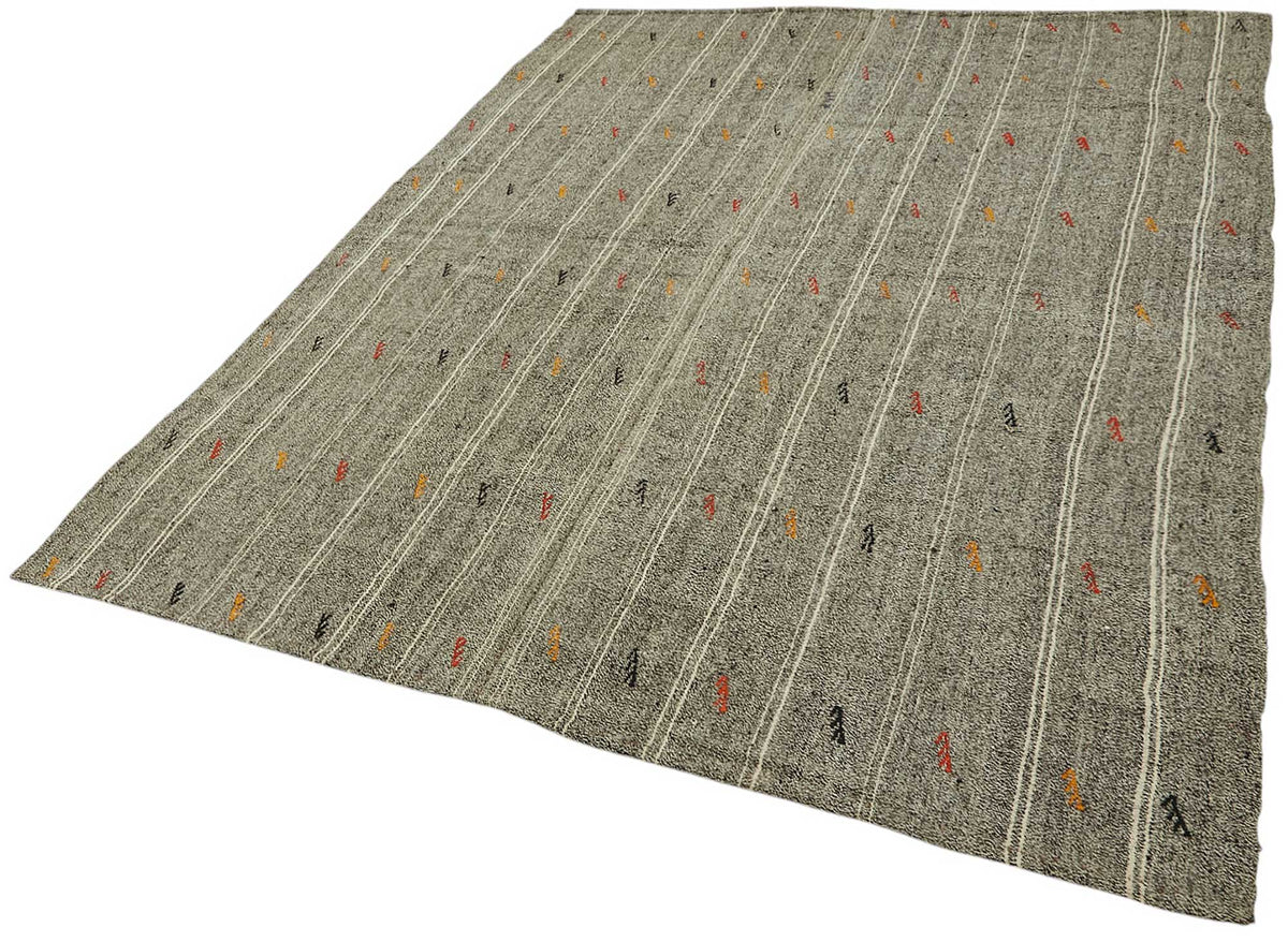 6x8 Authentic Turkish Goat Hair Kilim - 47252