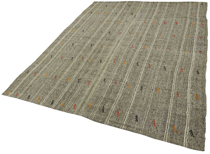 6x8 Authentic Turkish Goat Hair Kilim - 47252