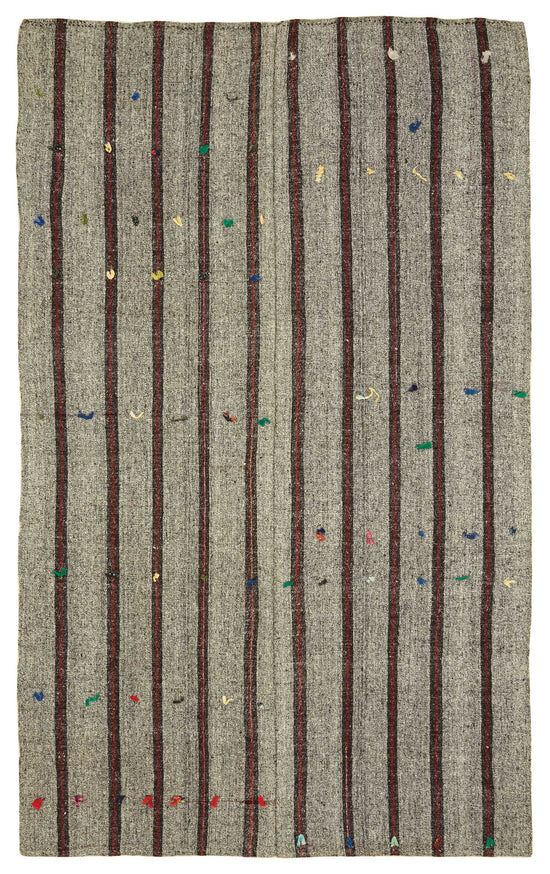 6x10 Authentic Turkish Goat Hair Kilim - 47253