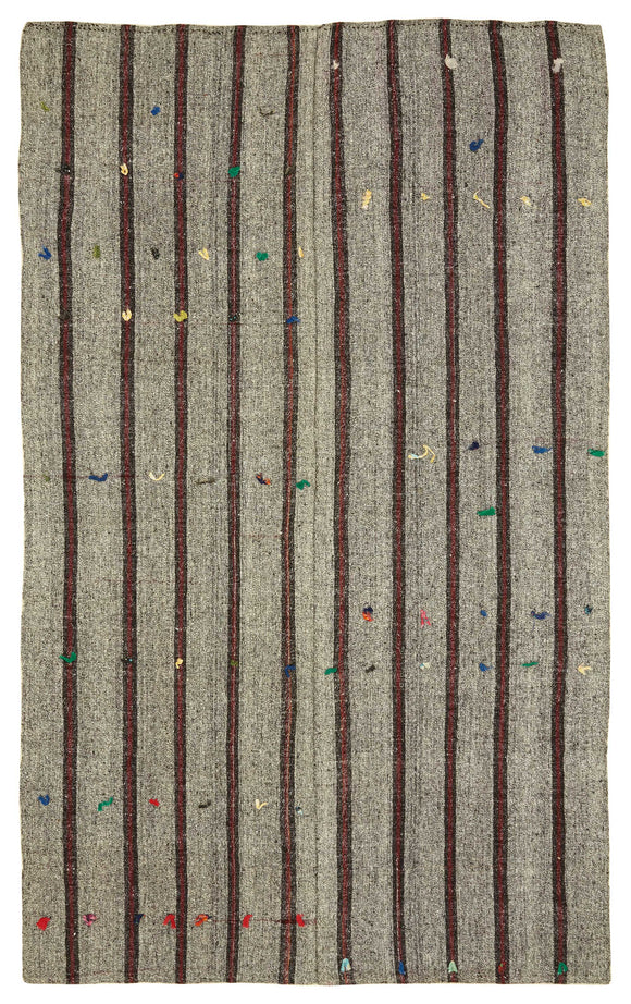 6x10 Authentic Turkish Goat Hair Kilim - 47253