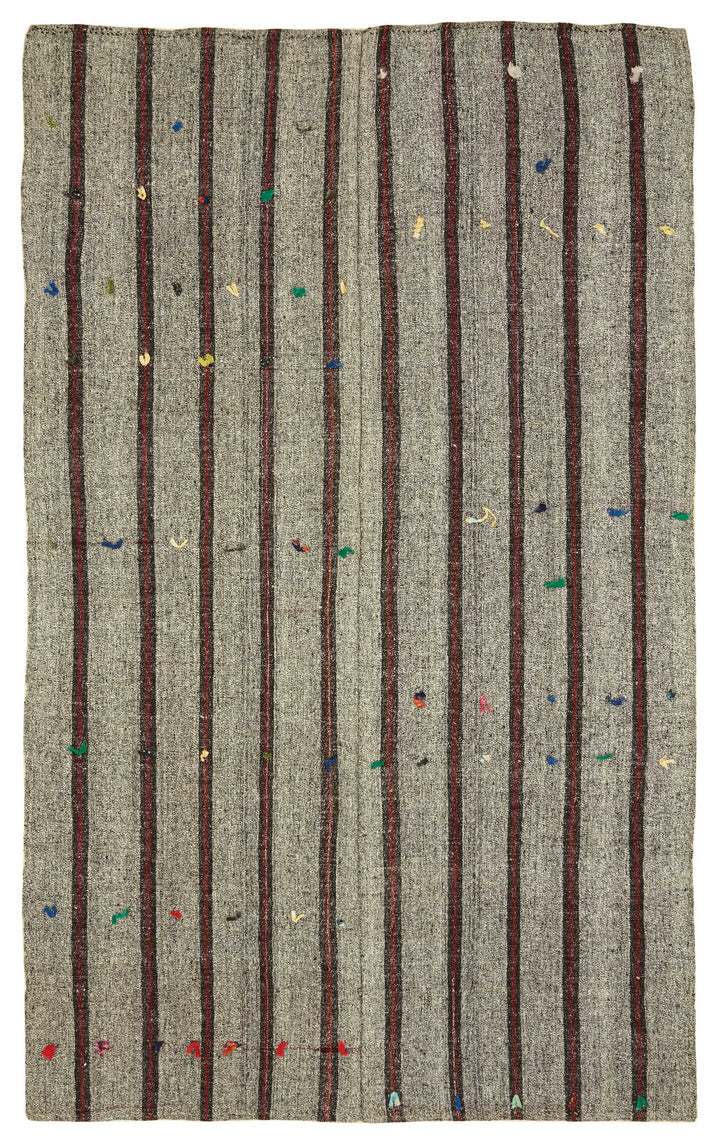 6x10 Authentic Turkish Goat Hair Kilim - 47253