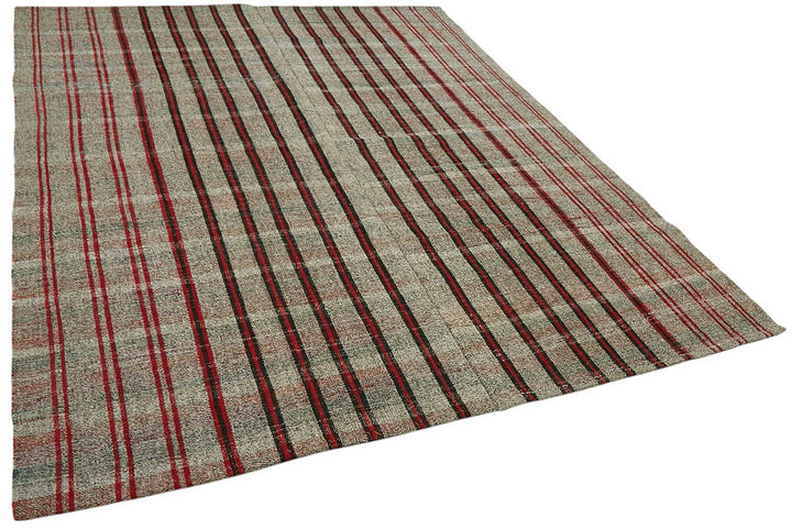 7x9 Authentic Turkish Goat Hair Kilim - 47255