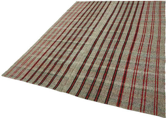 7x9 Authentic Turkish Goat Hair Kilim - 47255