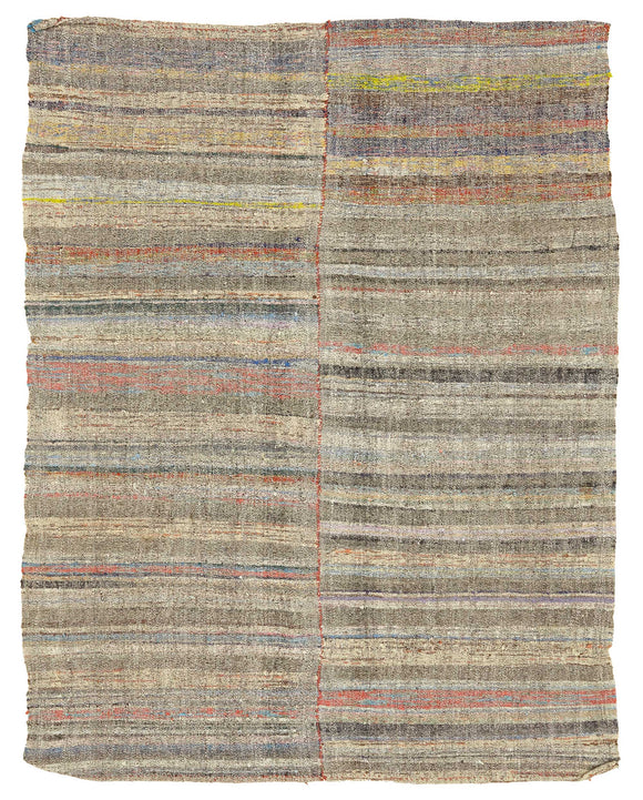6x8 Vintage Chaput Kilim Rug - 47257