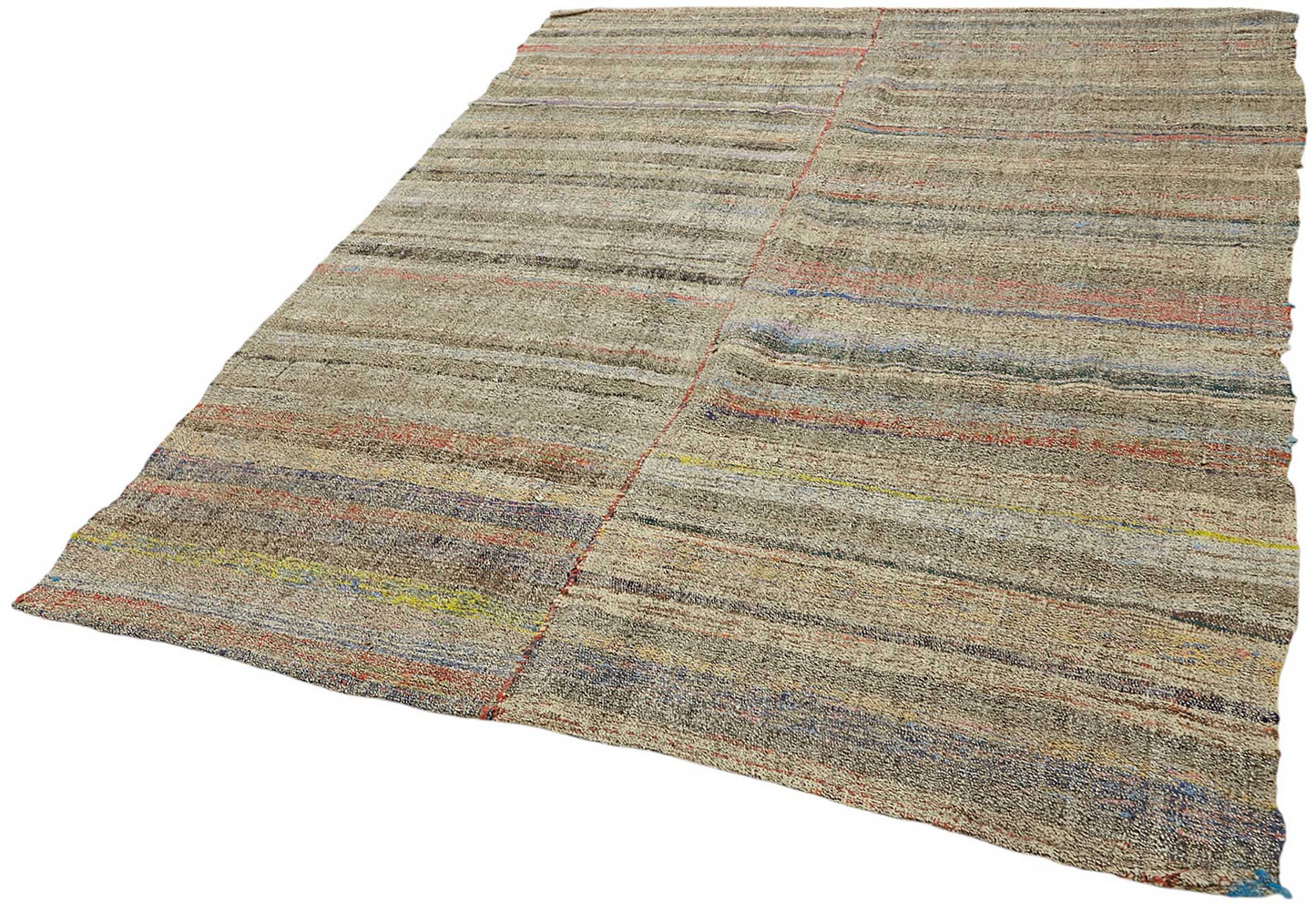 6x8 Vintage Chaput Kilim Rug - 47257