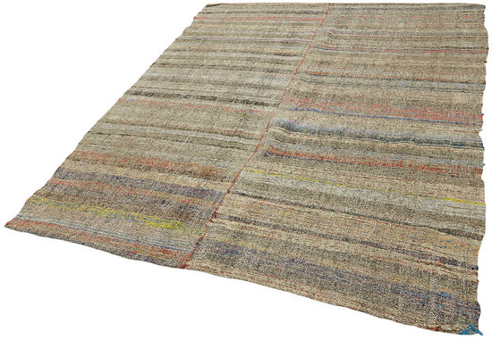 6x8 Vintage Chaput Kilim Rug - 47257