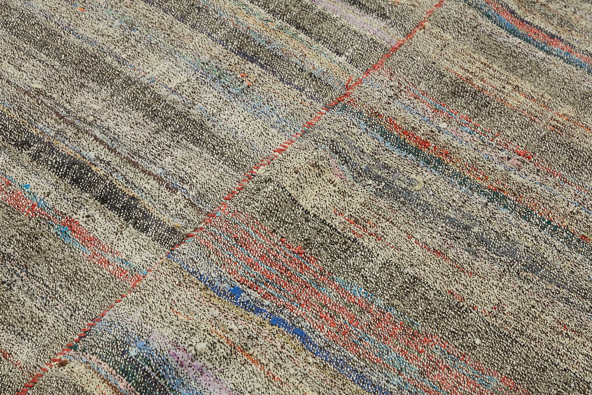 6x8 Vintage Chaput Kilim Rug - 47257