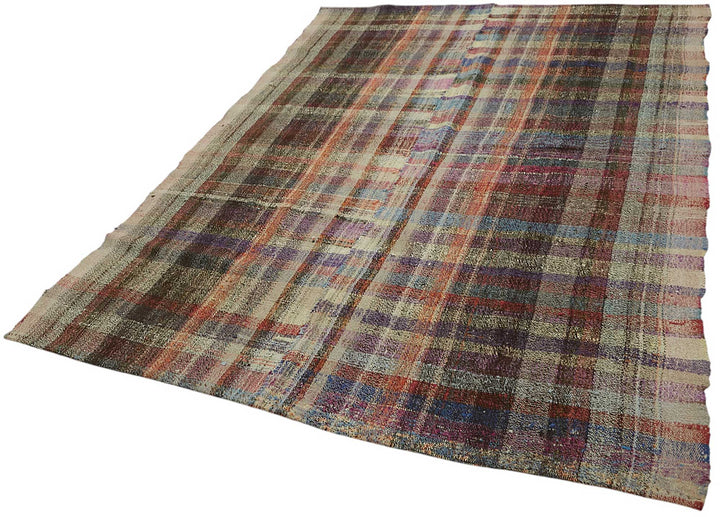 6x8 Vintage Chaput Kilim Rug - 47264