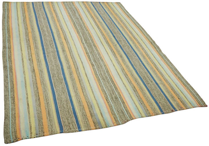 6x7 Vintage Chaput Kilim Rug - 47273