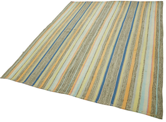 6x7 Vintage Chaput Kilim Rug - 47273