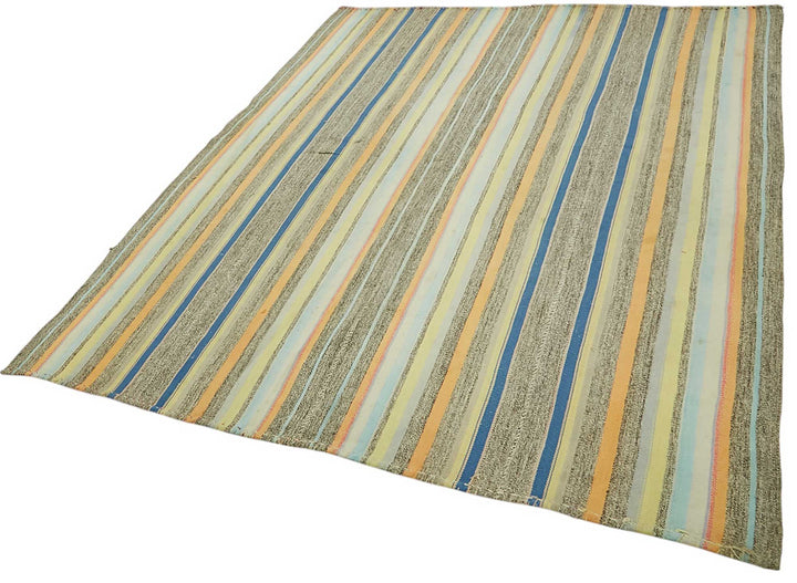 6x7 Vintage Chaput Kilim Rug - 47273