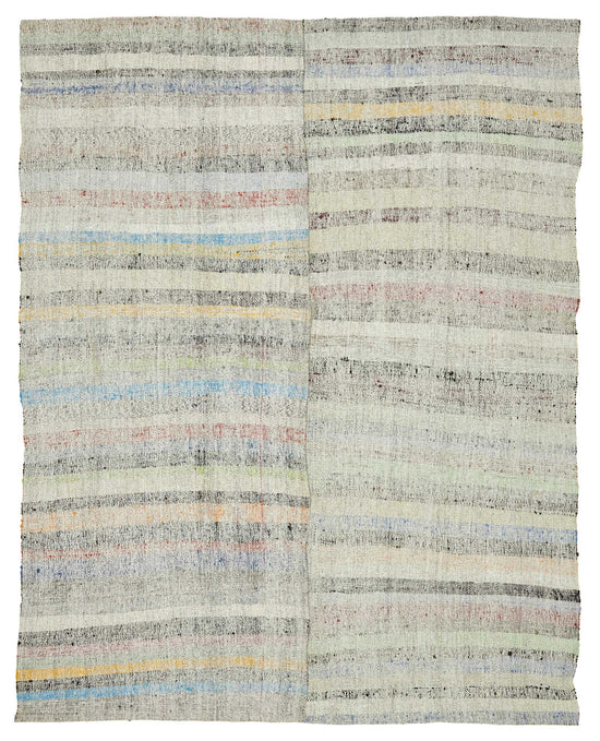 7x9 Vintage Chaput Kilim Rug - 47275