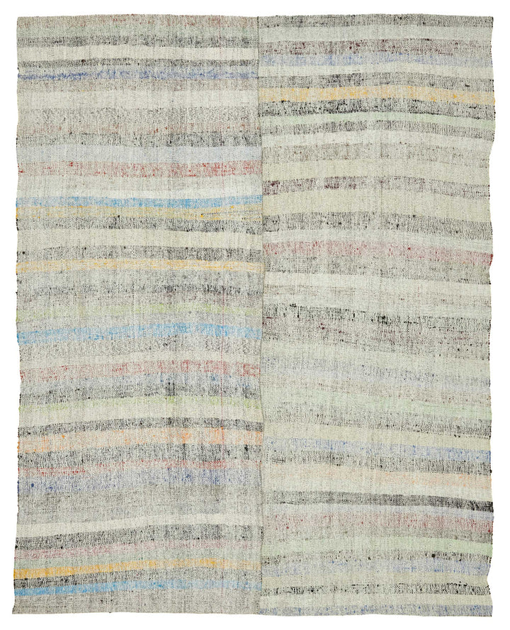 7x9 Vintage Chaput Kilim Rug - 47275