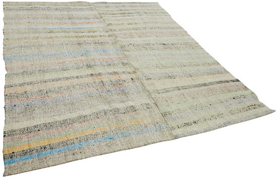 7x9 Vintage Chaput Kilim Rug - 47275