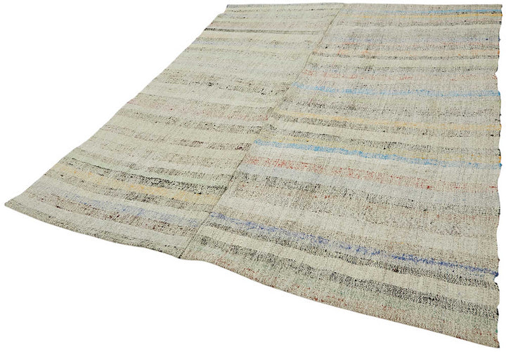 7x9 Vintage Chaput Kilim Rug - 47275
