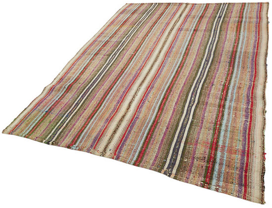 6x8 Vintage Chaput Kilim Rug - 47279