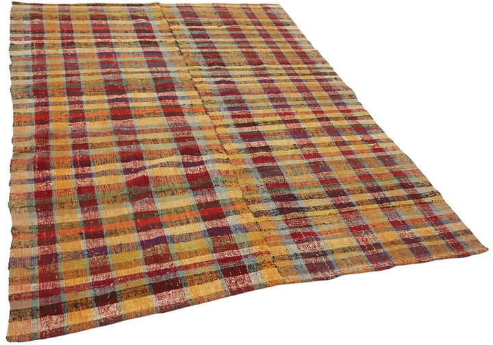 6x8 Vintage Chaput Kilim Rug - 47286