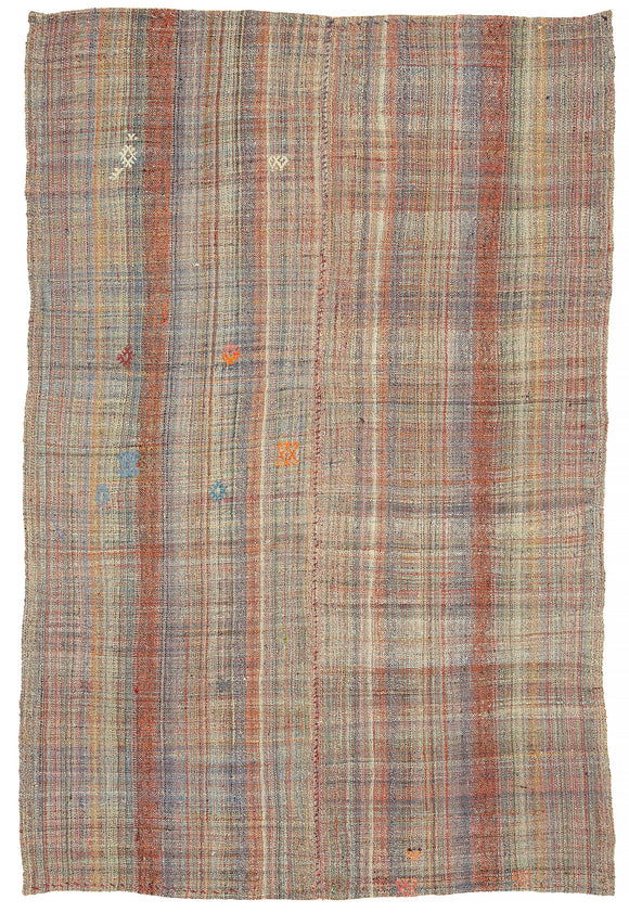 5x8 Vintage Chaput Kilim Rug - 47287