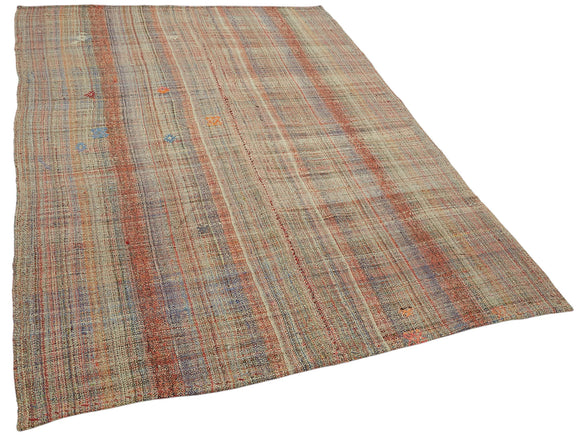 5x8 Vintage Chaput Kilim Rug - 47287