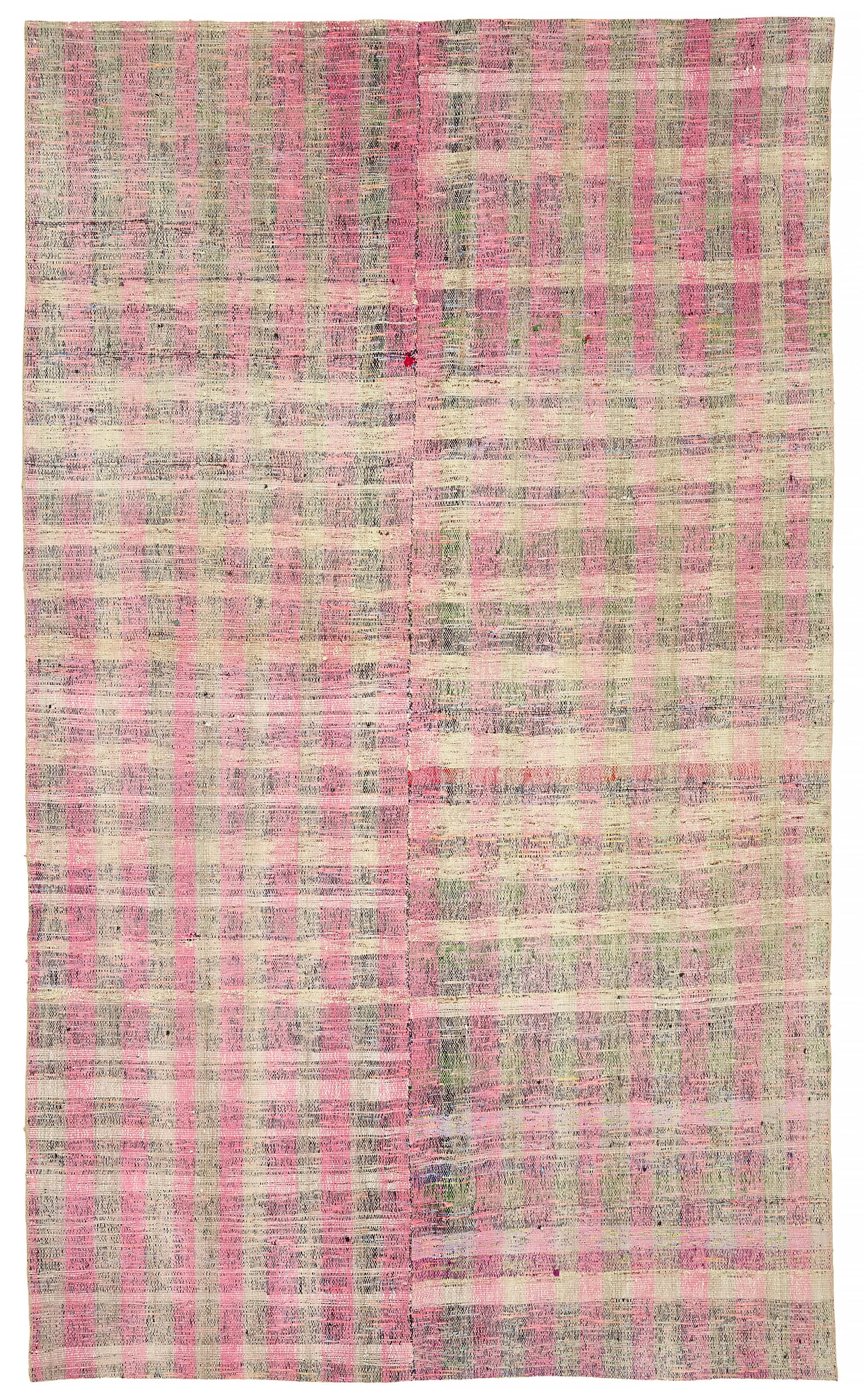 5x9 Multicolor Anatolian Striped Kilim Rug - 47289