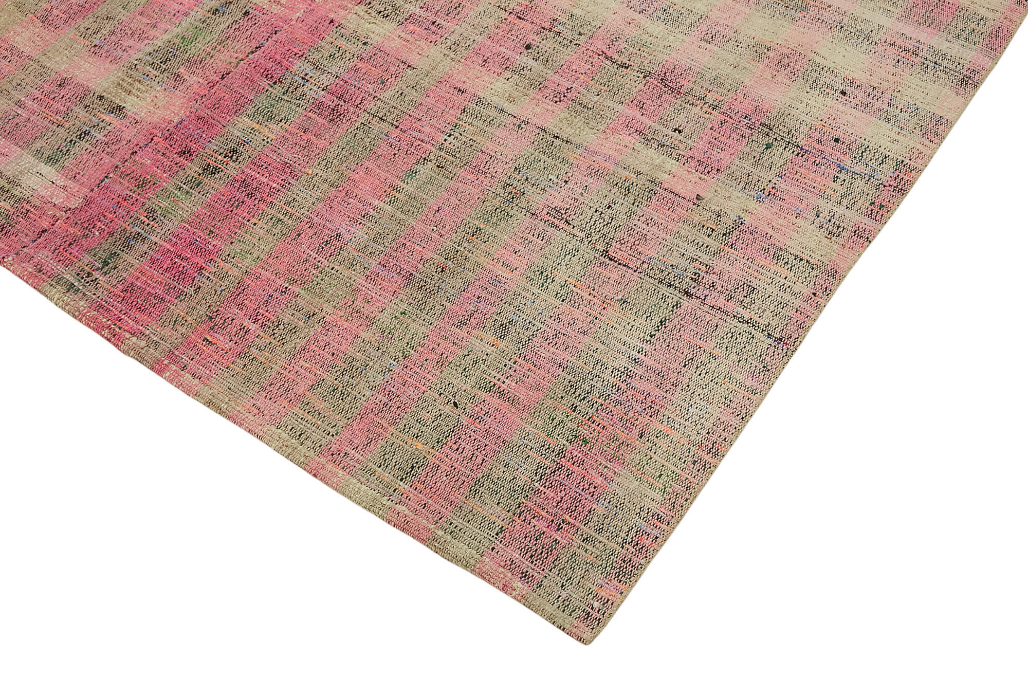 5x9 Multicolor Anatolian Striped Kilim Rug - 47289