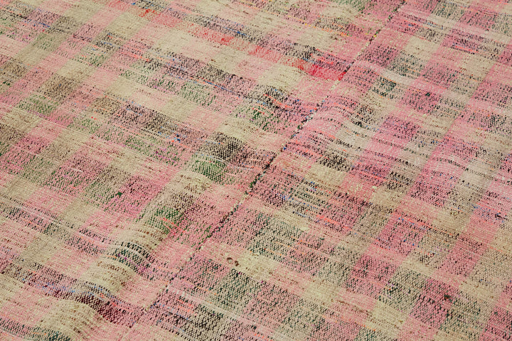 5x9 Multicolor Anatolian Striped Kilim Rug - 47289