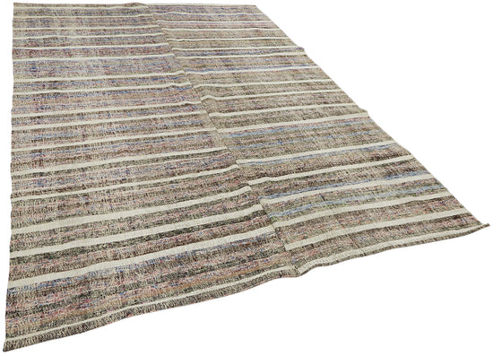 7x10 Vintage Chaput Kilim Rug - 47293