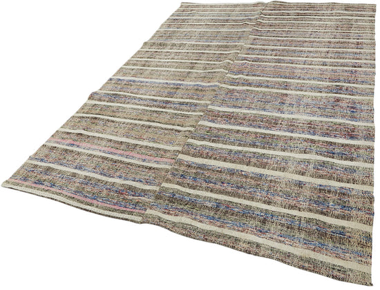 7x10 Vintage Chaput Kilim Rug - 47293