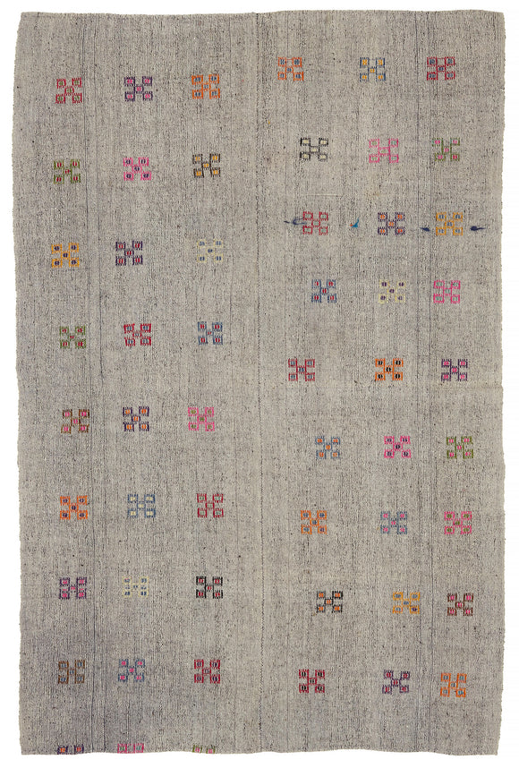 6x10 Vintage Chaput Kilim Rug - 47294