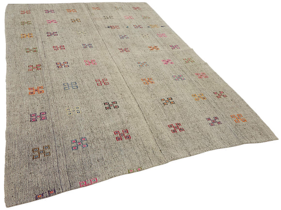 6x10 Vintage Chaput Kilim Rug - 47294