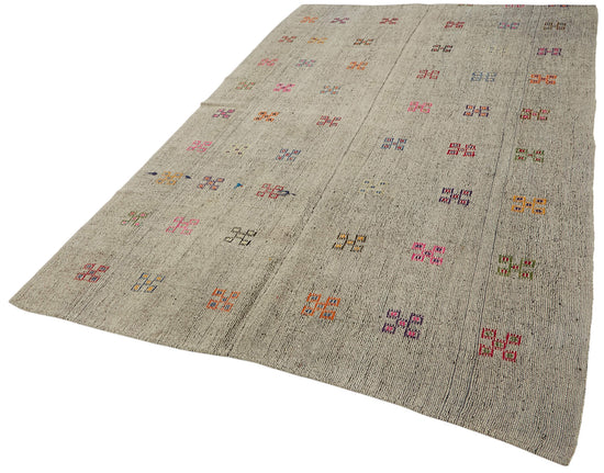 6x10 Vintage Chaput Kilim Rug - 47294
