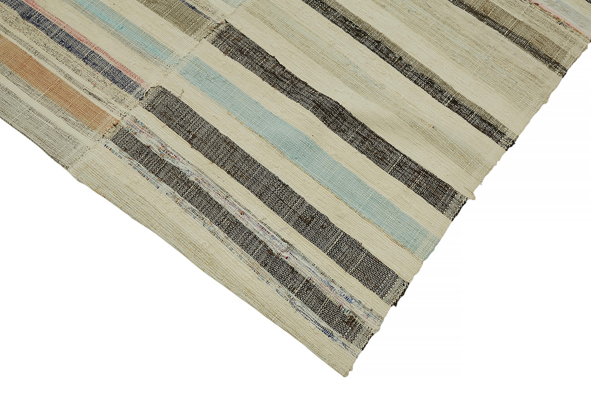 6x9 Multicolor Anatolian Striped Kilim Rug - 47316
