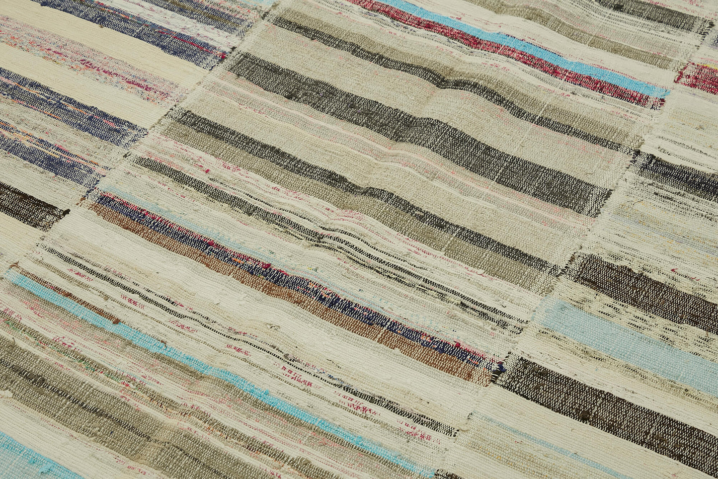 6x9 Multicolor Anatolian Striped Kilim Rug - 47316