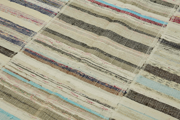 6x9 Multicolor Anatolian Striped Kilim Rug - 47316