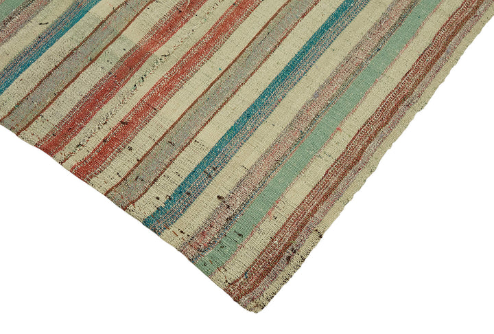 6x9 Multicolor Anatolian Striped Kilim Rug - 47317