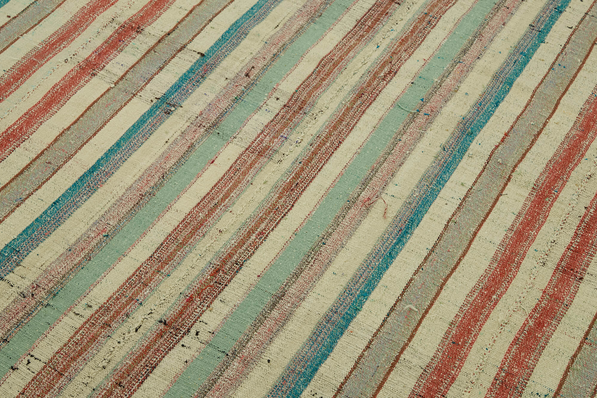 6x9 Multicolor Anatolian Striped Kilim Rug - 47317
