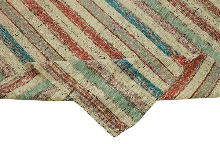 6x9 Multicolor Anatolian Striped Kilim Rug - 47317