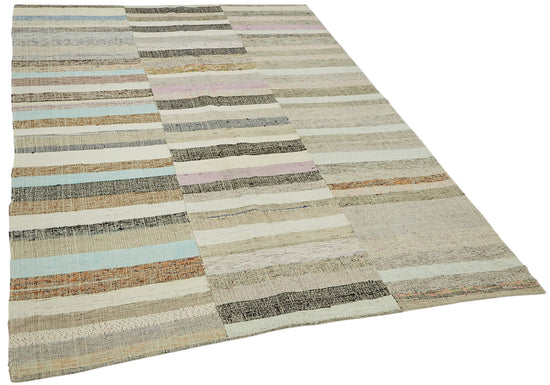 5x8 Vintage Chaput Kilim Rug - 47319