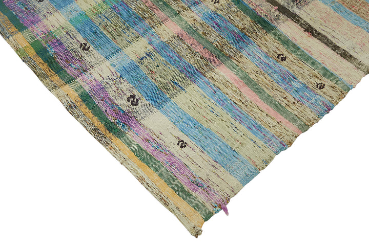 8x9 Multicolor Anatolian Striped Kilim Rug - 47325