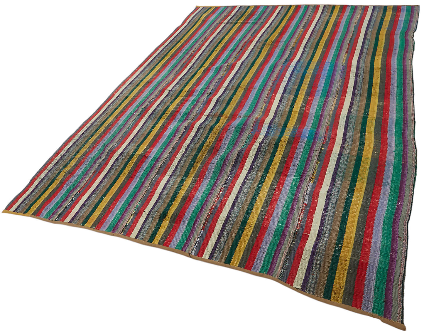 7x9 Vintage Chaput Kilim Rug - 47327