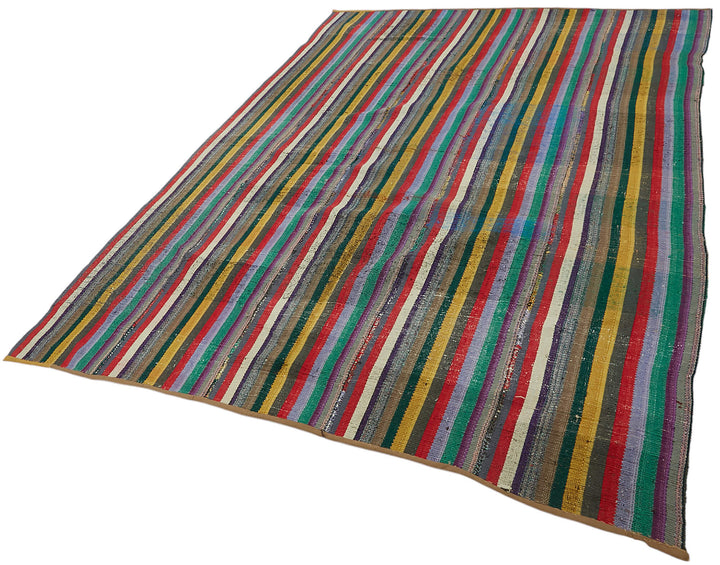 7x9 Vintage Chaput Kilim Rug - 47327