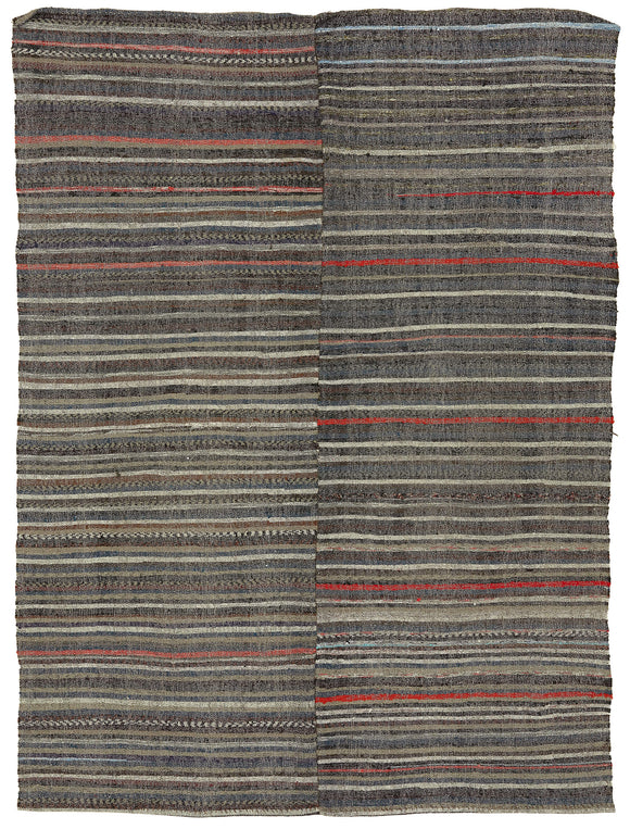 7x9 Vintage Chaput Kilim Rug - 47329