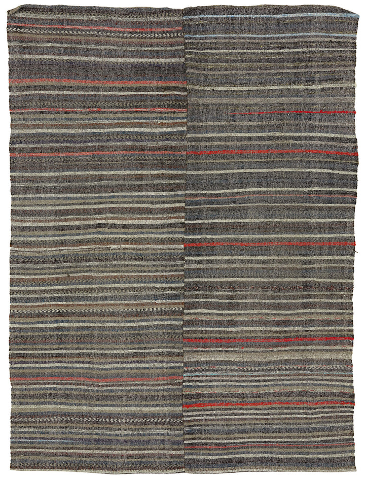 7x9 Vintage Chaput Kilim Rug - 47329