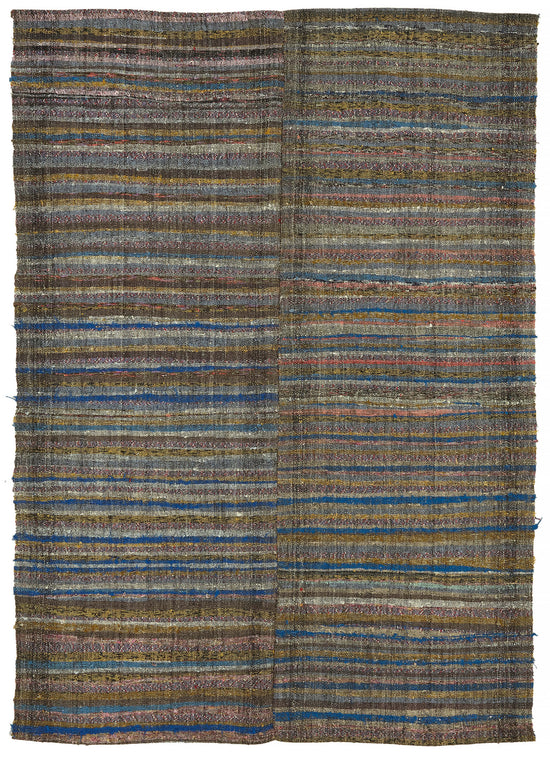 6x8 Vintage Chaput Kilim Rug - 47330
