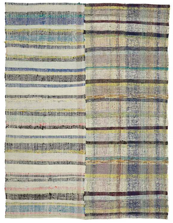 6x8 Vintage Chaput Kilim Rug - 47332