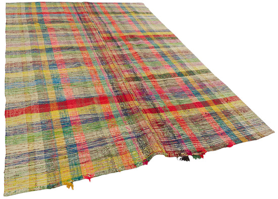 7x10 Vintage Chaput Kilim Rug - 47333